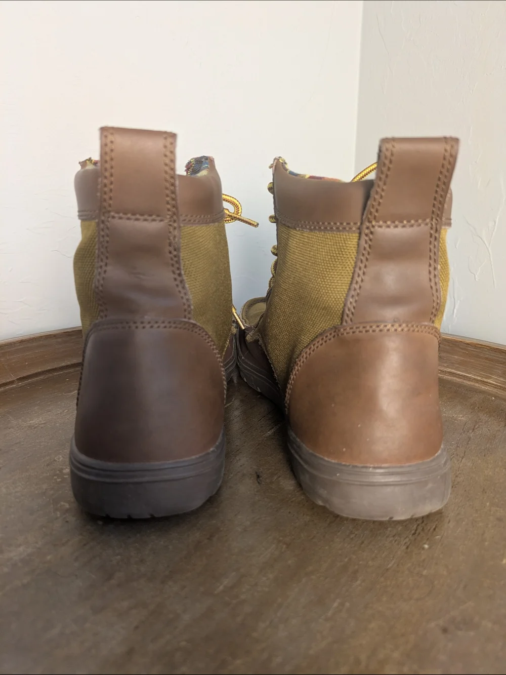 Lems Boulder Timber Colorway Canvas Leather Boots Minimalist Casual Sz:10